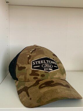 Vintage steeltown ford trucker cap yupoong camo snapback